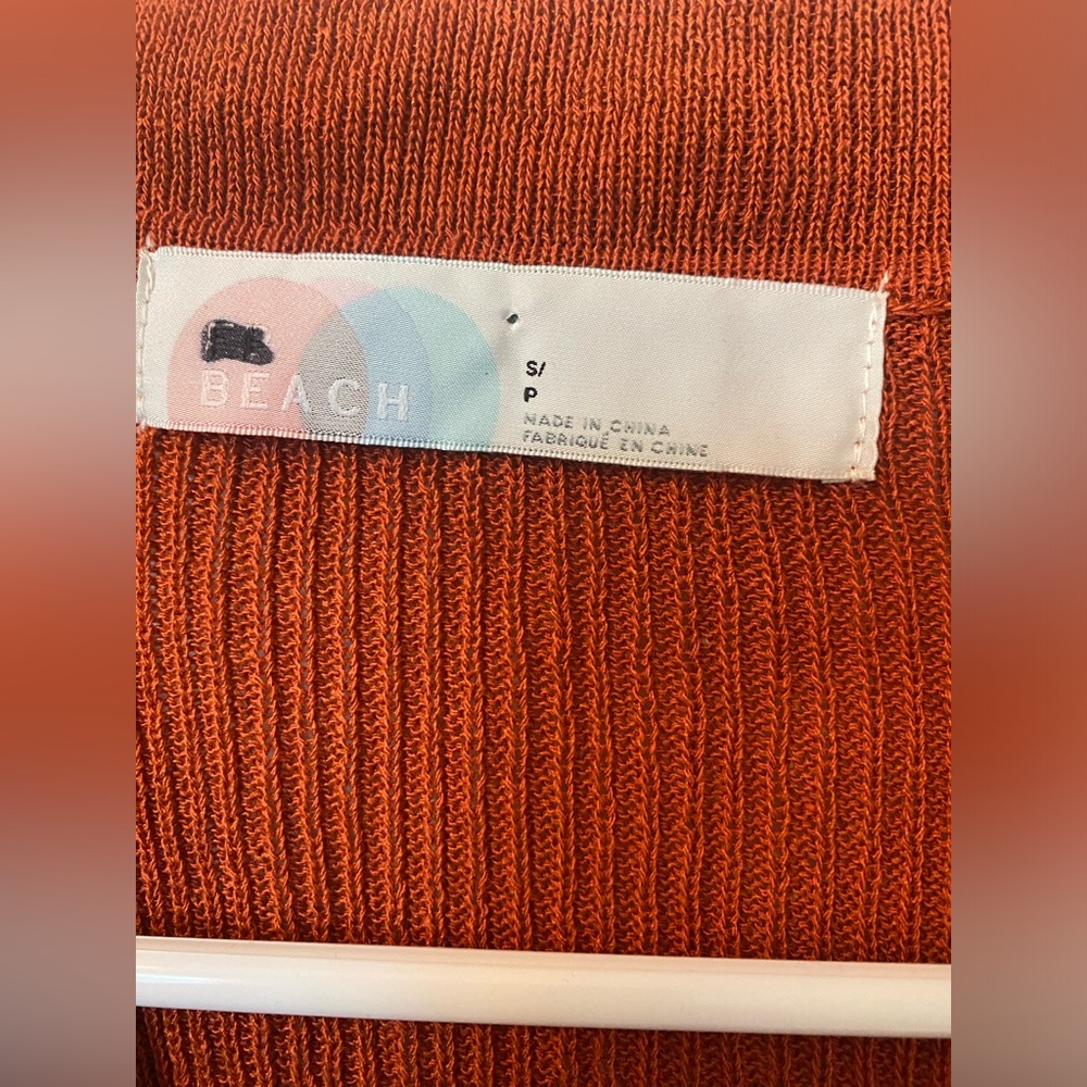 NWOT FP Beach Cinched Top in orange - Picture 3 of 6